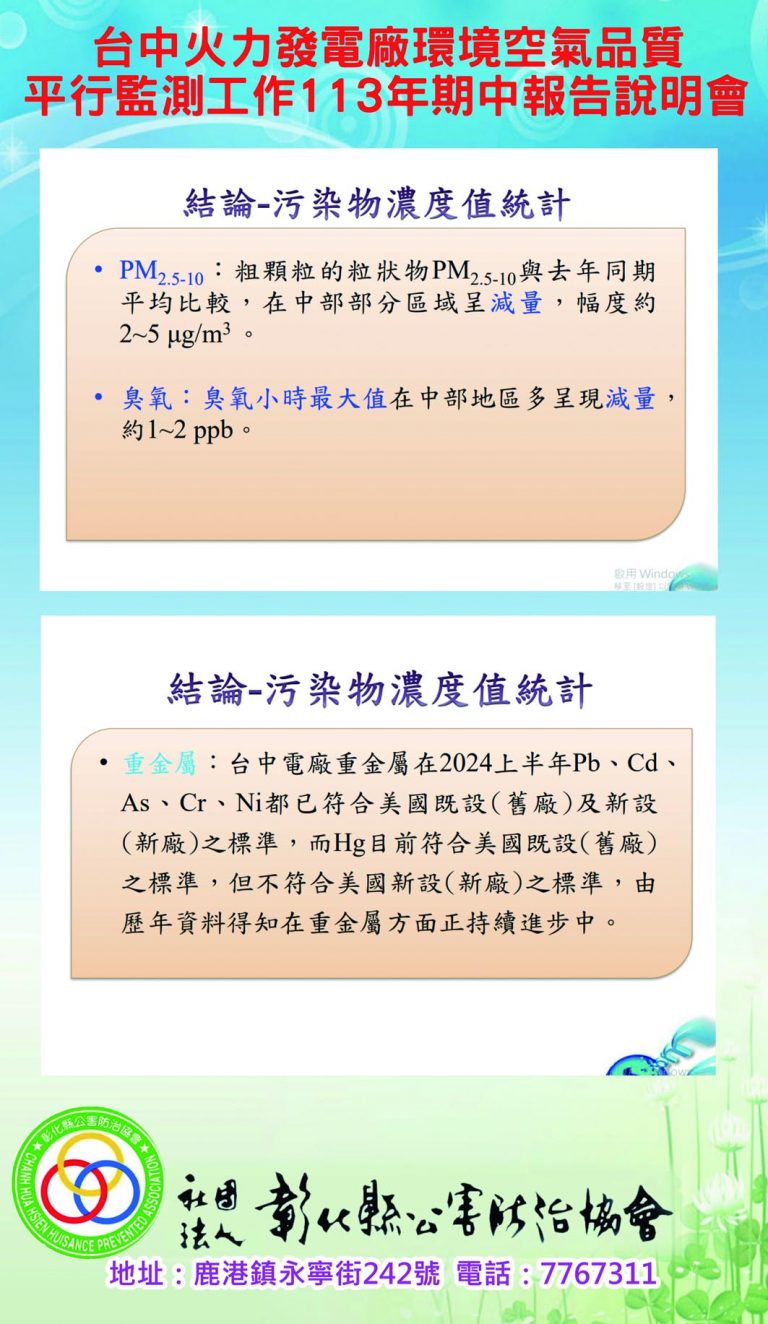 財團法人 彰化縣公害防治協會